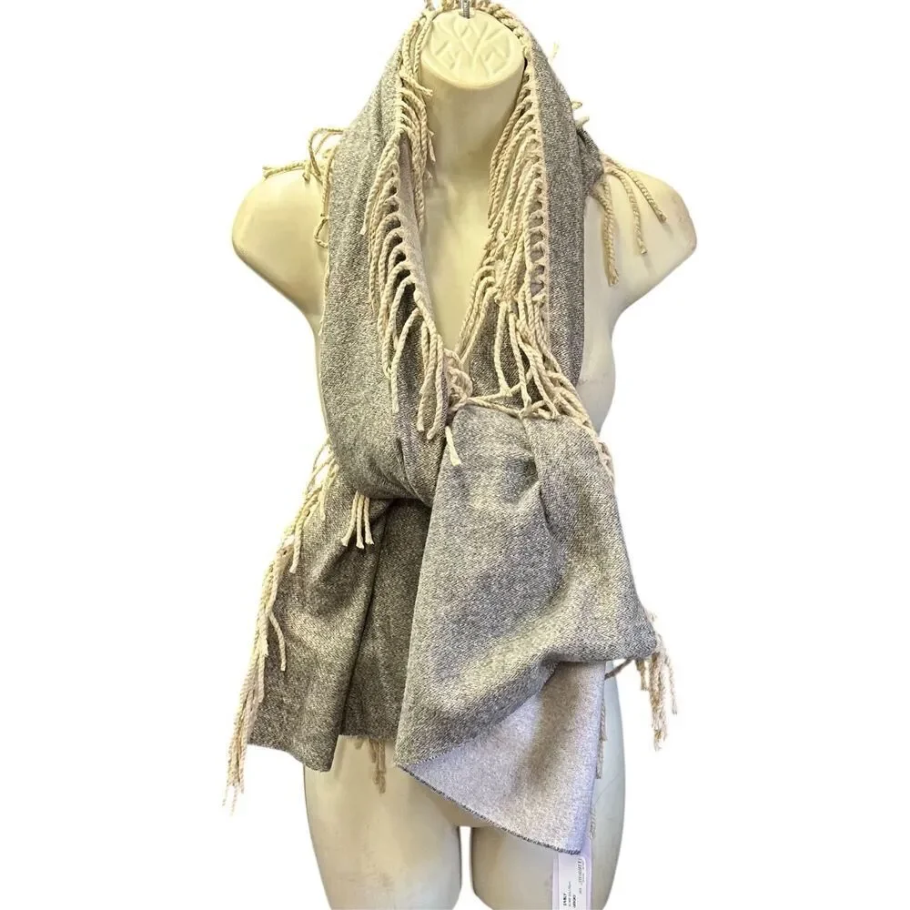 GAYNOR BONGARD Fringed Edge Scarf NWT